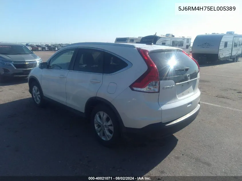 5J6RM4H75EL005389 2014 Honda Cr-V Ex-L