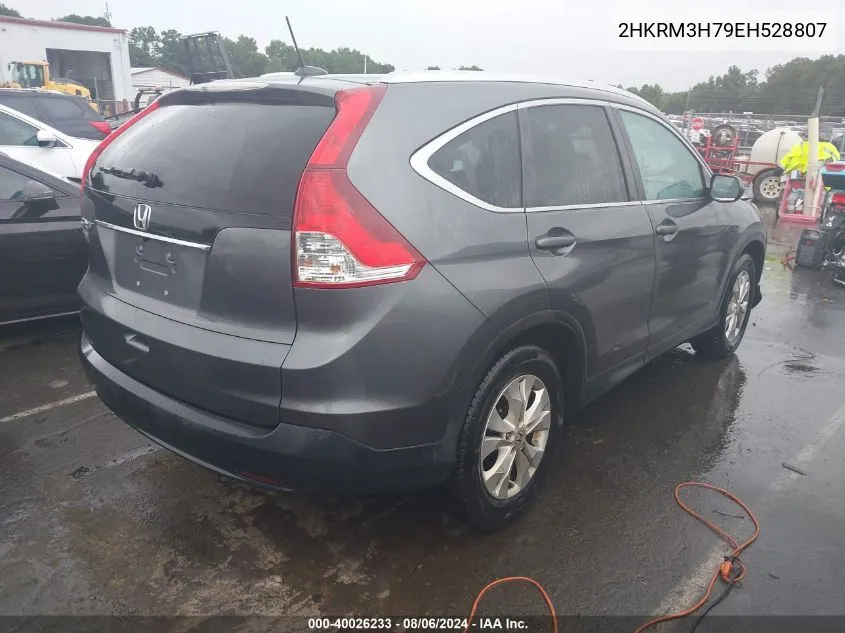 2014 Honda Cr-V Ex-L VIN: 2HKRM3H79EH528807 Lot: 40026233