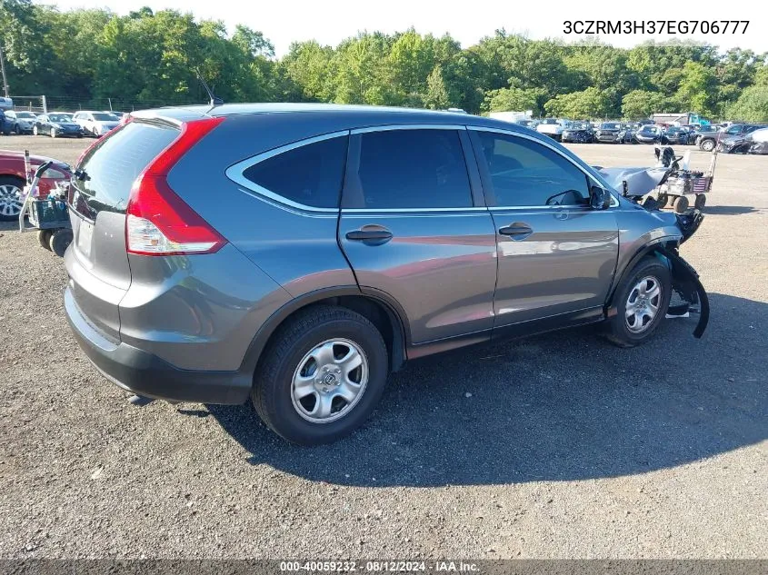 2014 Honda Cr-V Lx VIN: 3CZRM3H37EG706777 Lot: 40059232