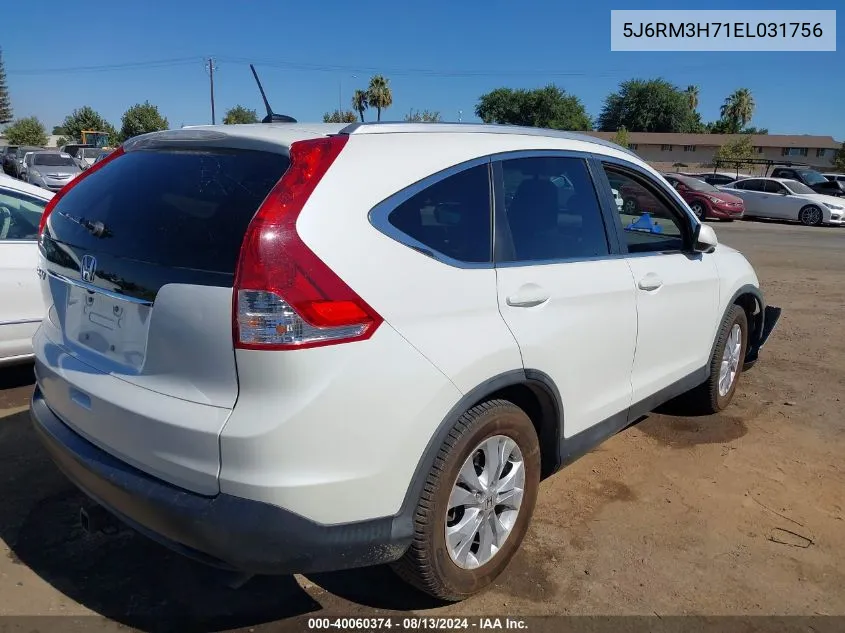 5J6RM3H71EL031756 2014 Honda Cr-V Ex-L