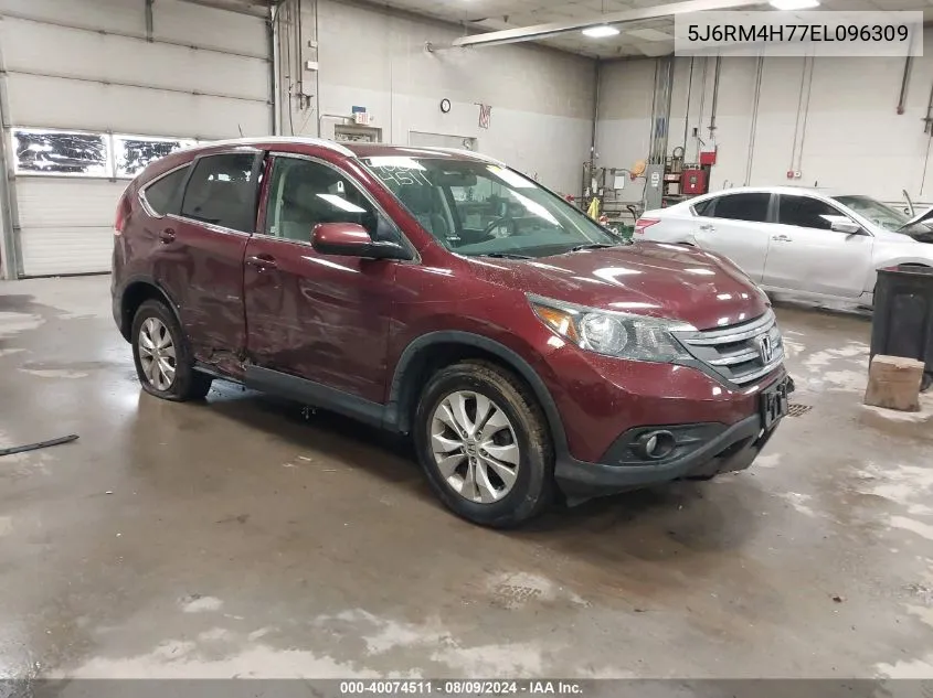 2014 Honda Cr-V Ex-L VIN: 5J6RM4H77EL096309 Lot: 40074511