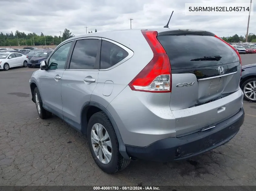 2014 Honda Cr-V Ex VIN: 5J6RM3H52EL045714 Lot: 40081793