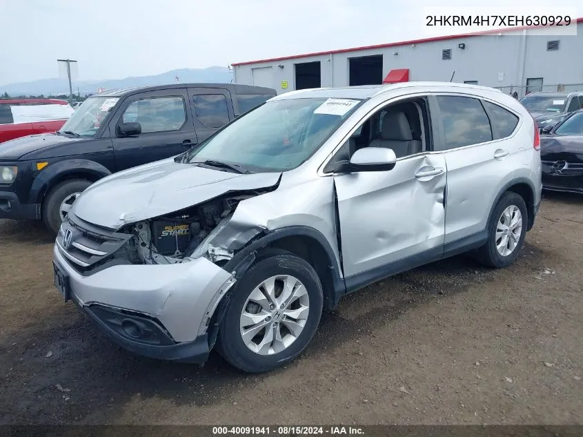 2HKRM4H7XEH630929 2014 Honda Cr-V Ex-L