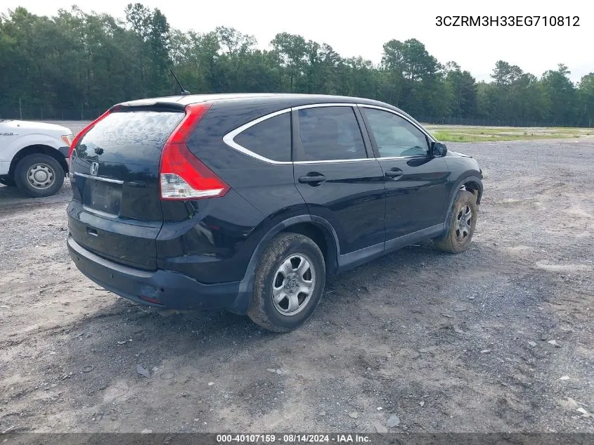 2014 Honda Cr-V Lx VIN: 3CZRM3H33EG710812 Lot: 40107159