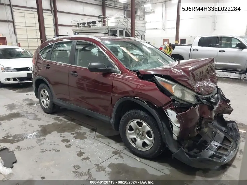 2014 Honda Cr-V Lx VIN: 5J6RM4H33EL022284 Lot: 40120719