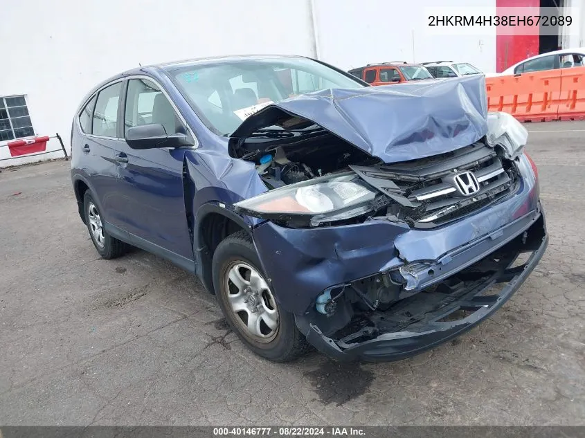 2HKRM4H38EH672089 2014 Honda Cr-V Lx