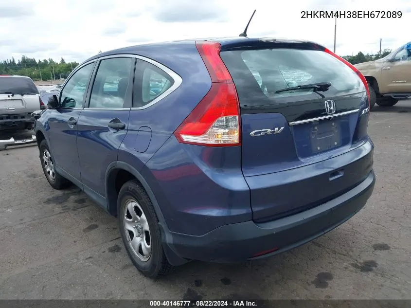 2HKRM4H38EH672089 2014 Honda Cr-V Lx