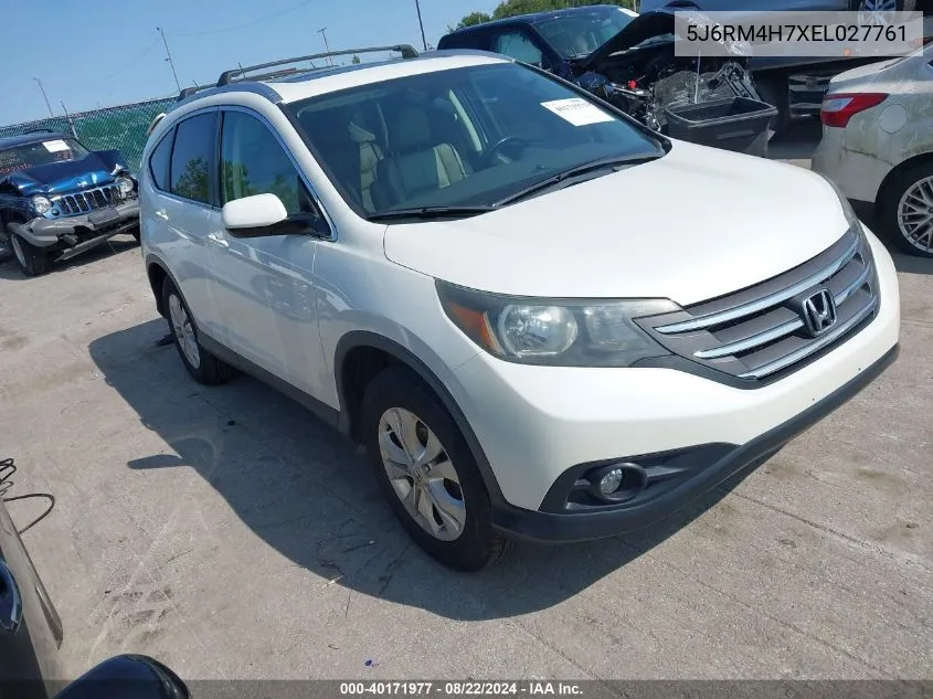 2014 Honda Cr-V Ex-L VIN: 5J6RM4H7XEL027761 Lot: 40171977