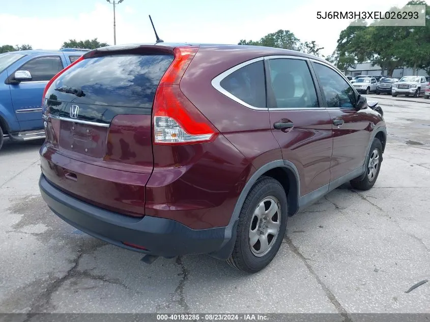 5J6RM3H3XEL026293 2014 Honda Cr-V Lx