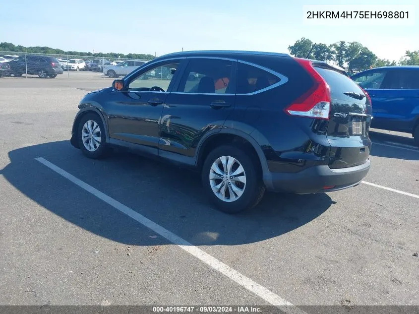 2HKRM4H75EH698801 2014 Honda Cr-V Ex-L