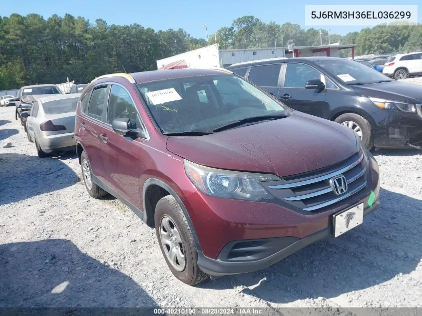 5J6RM3H36EL036299 2014 Honda Cr-V Lx