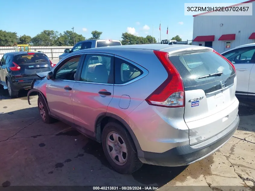 2014 Honda Cr-V Lx VIN: 3CZRM3H32EG702457 Lot: 40213831