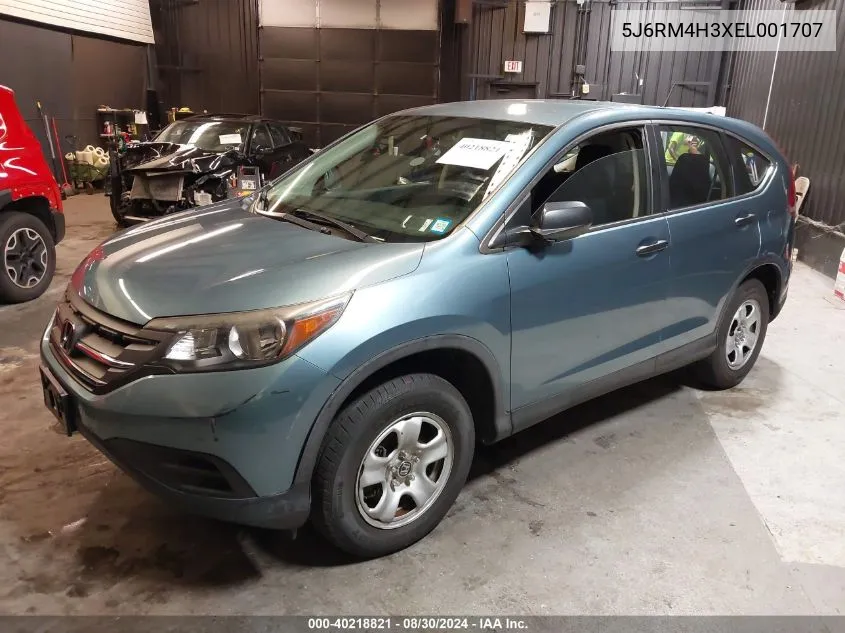 2014 Honda Cr-V Lx VIN: 5J6RM4H3XEL001707 Lot: 40218821