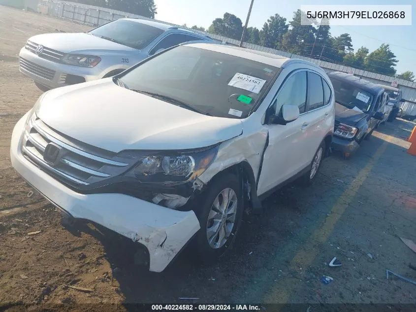 2014 Honda Cr-V Ex-L VIN: 5J6RM3H79EL026868 Lot: 40224582