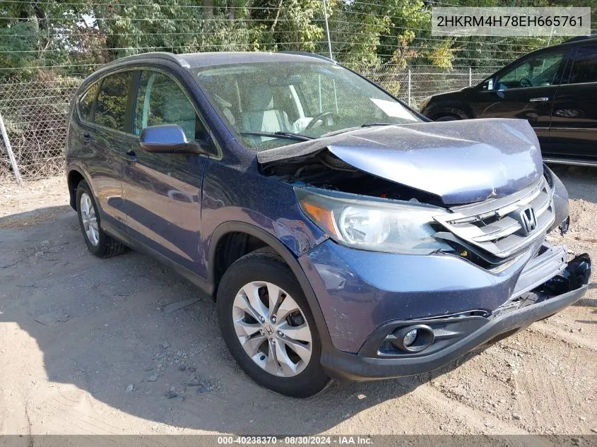 2HKRM4H78EH665761 2014 Honda Cr-V Ex-L