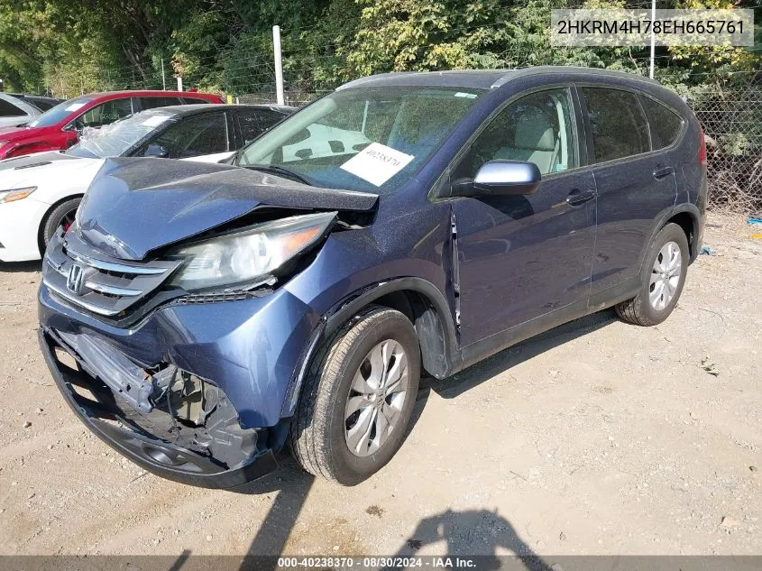 2HKRM4H78EH665761 2014 Honda Cr-V Ex-L