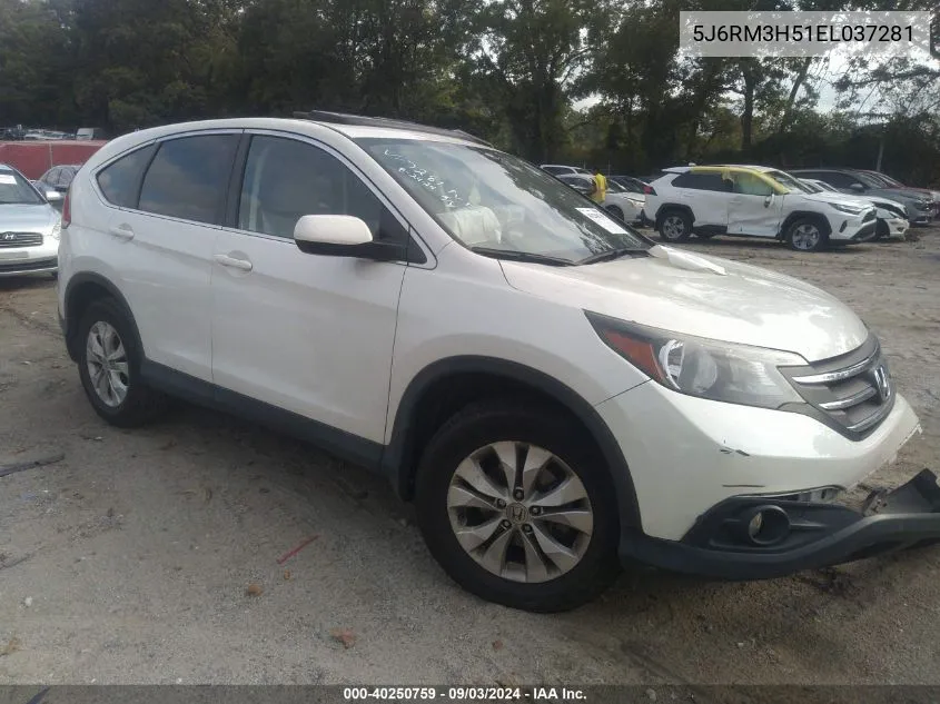 2014 Honda Cr-V Ex VIN: 5J6RM3H51EL037281 Lot: 40250759