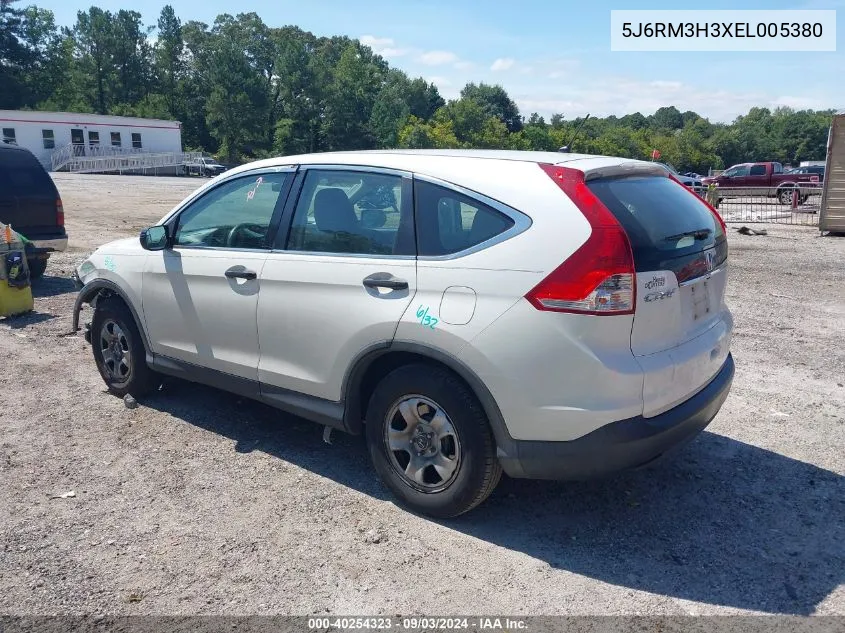 2014 Honda Cr-V Lx VIN: 5J6RM3H3XEL005380 Lot: 40254323