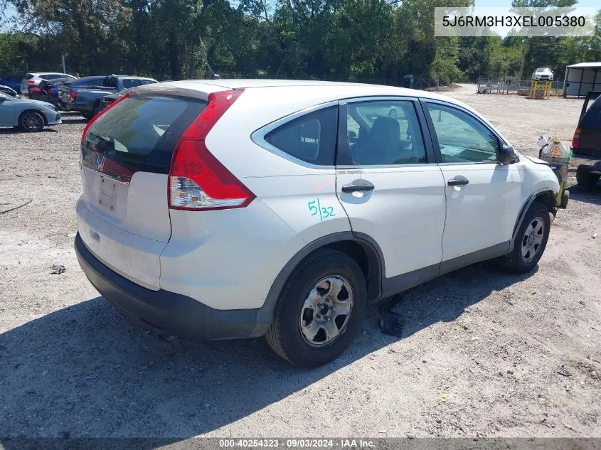 2014 Honda Cr-V Lx VIN: 5J6RM3H3XEL005380 Lot: 40254323