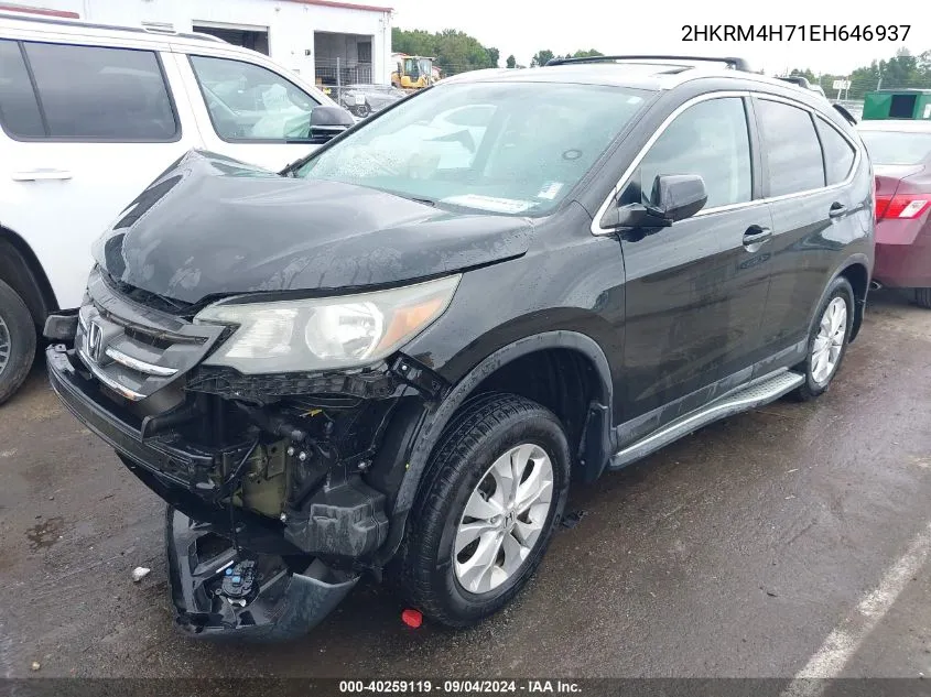 2HKRM4H71EH646937 2014 Honda Cr-V Ex-L