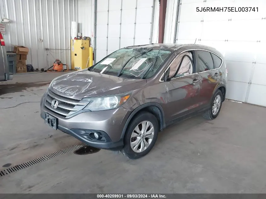 2014 Honda Cr-V Ex-L VIN: 5J6RM4H75EL003741 Lot: 40259931