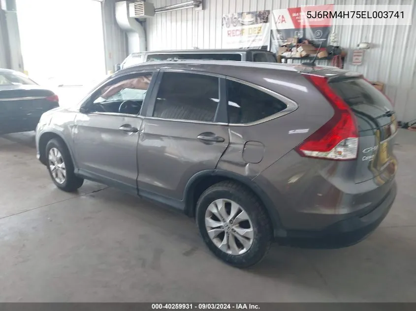 5J6RM4H75EL003741 2014 Honda Cr-V Ex-L