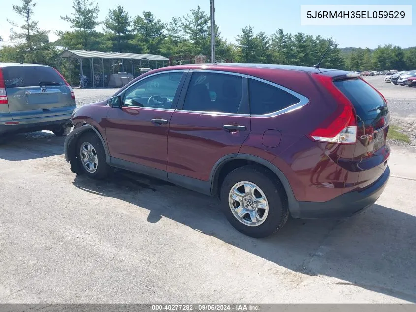 2014 Honda Cr-V Lx VIN: 5J6RM4H35EL059529 Lot: 40277282