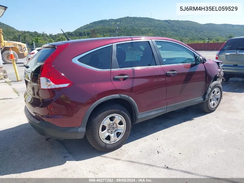 2014 Honda Cr-V Lx VIN: 5J6RM4H35EL059529 Lot: 40277282