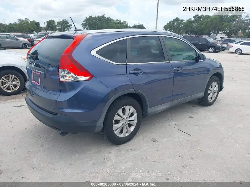 2014 Honda Cr-V Ex-L VIN: 2HKRM3H74EH556868 Lot: 40285800