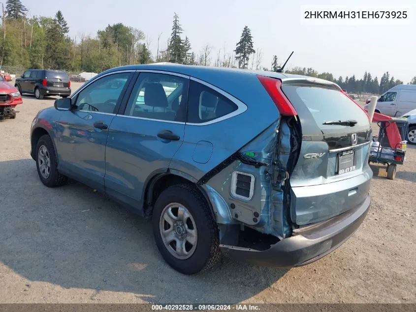 2HKRM4H31EH673925 2014 Honda Cr-V Lx