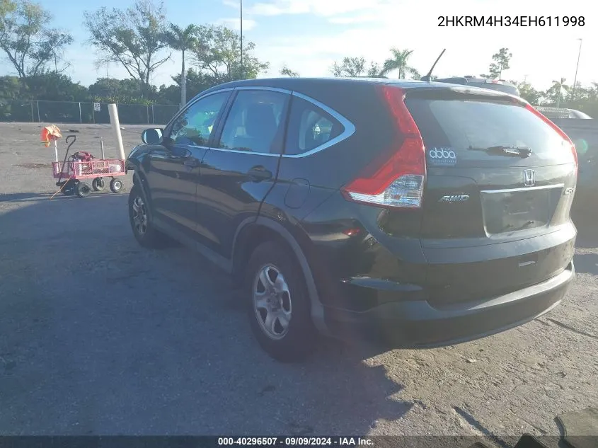 2HKRM4H34EH611998 2014 Honda Cr-V Lx