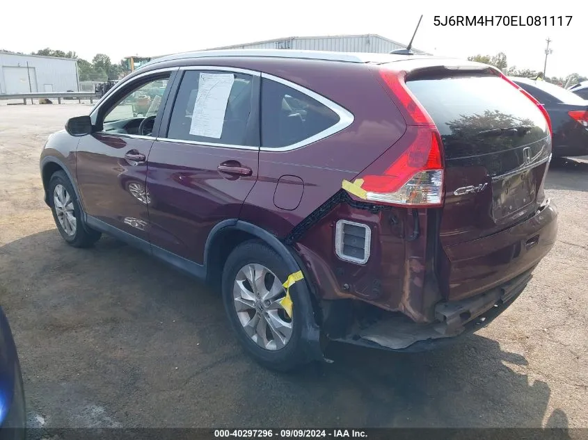 5J6RM4H70EL081117 2014 Honda Cr-V Ex-L