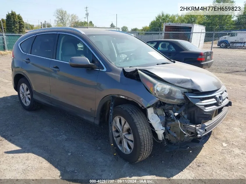 2HKRM4H77EH659823 2014 Honda Cr-V Ex-L