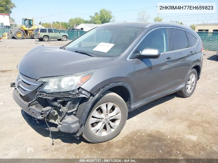 2HKRM4H77EH659823 2014 Honda Cr-V Ex-L