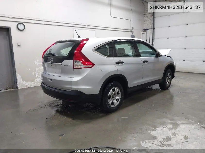 2HKRM4H32EH643137 2014 Honda Cr-V Lx