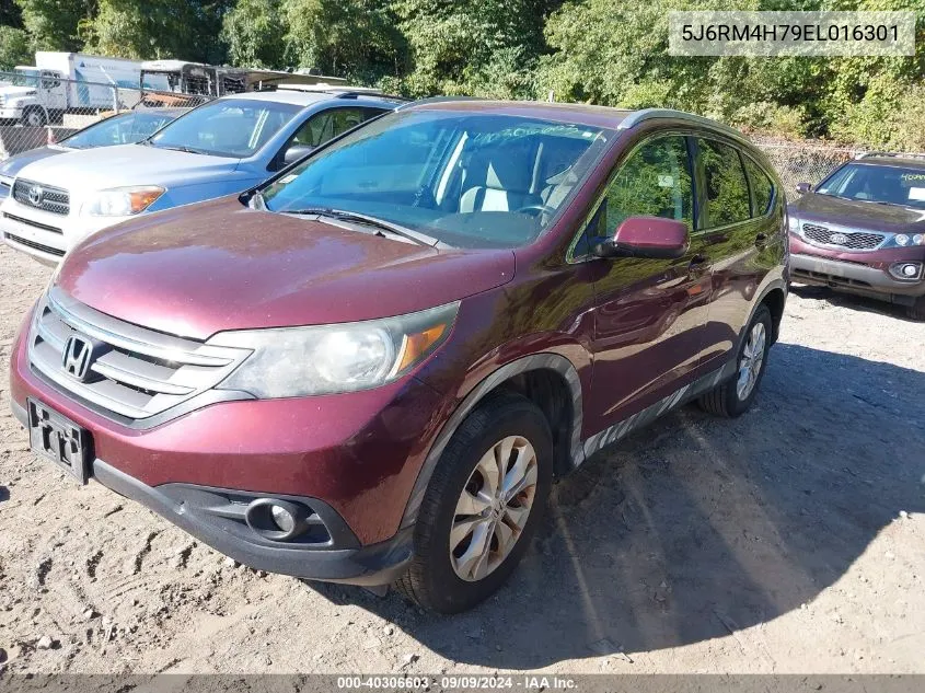 2014 Honda Cr-V Ex-L VIN: 5J6RM4H79EL016301 Lot: 40306603