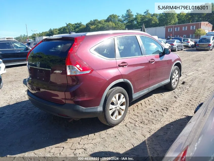 2014 Honda Cr-V Ex-L VIN: 5J6RM4H79EL016301 Lot: 40306603