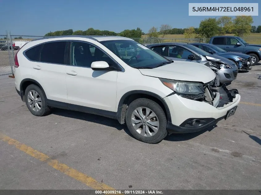 2014 Honda Cr-V Exl VIN: 5J6RM4H72EL048961 Lot: 40309216