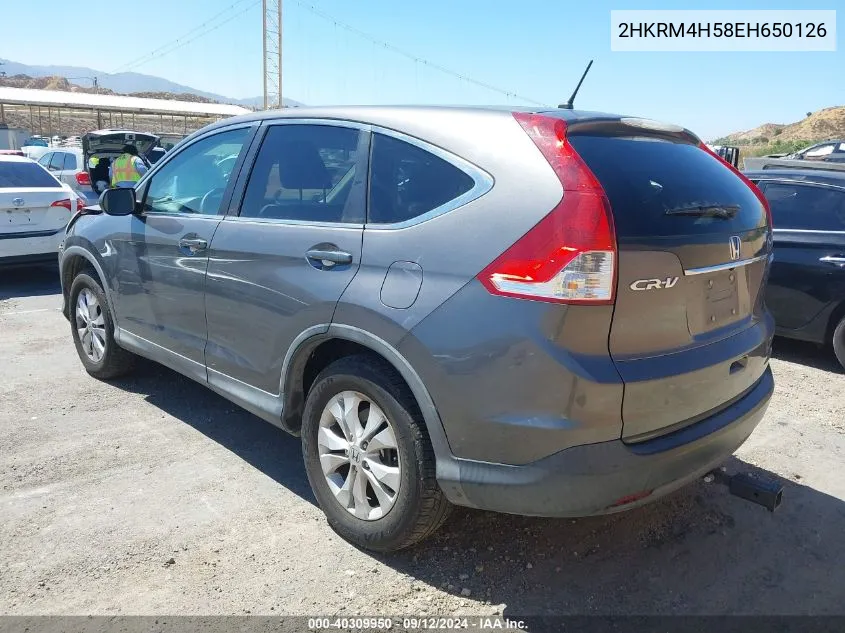 2HKRM4H58EH650126 2014 Honda Cr-V Ex