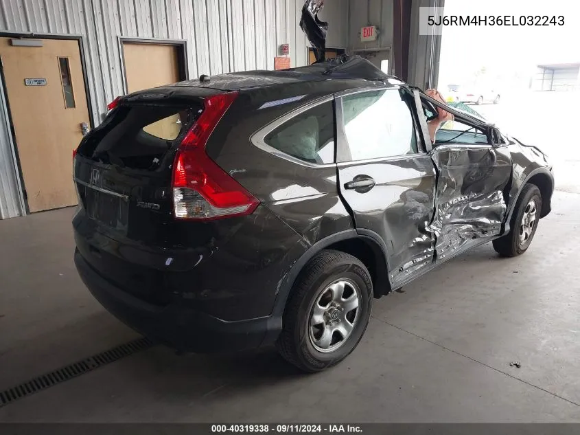 2014 Honda Cr-V Lx VIN: 5J6RM4H36EL032243 Lot: 40319338