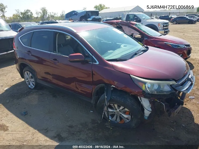 2014 Honda Cr-V Ex-L VIN: 5J6RM4H72EL006869 Lot: 40322436