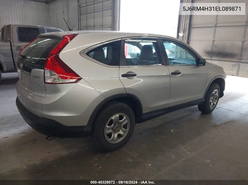 2014 Honda Cr-V Lx VIN: 5J6RM4H31EL089871 Lot: 40329072