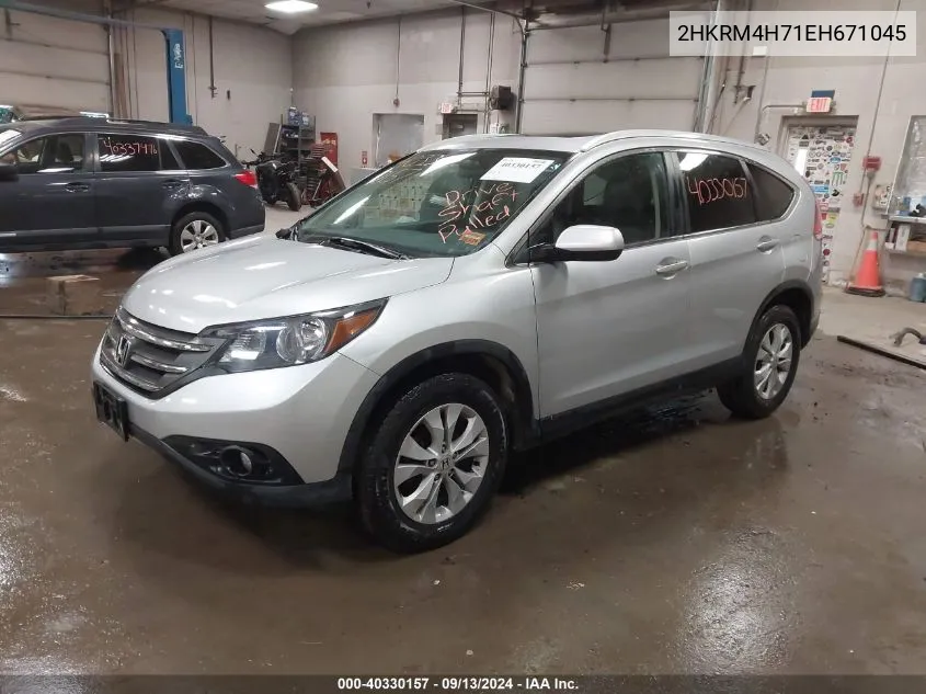 2HKRM4H71EH671045 2014 Honda Cr-V Ex-L