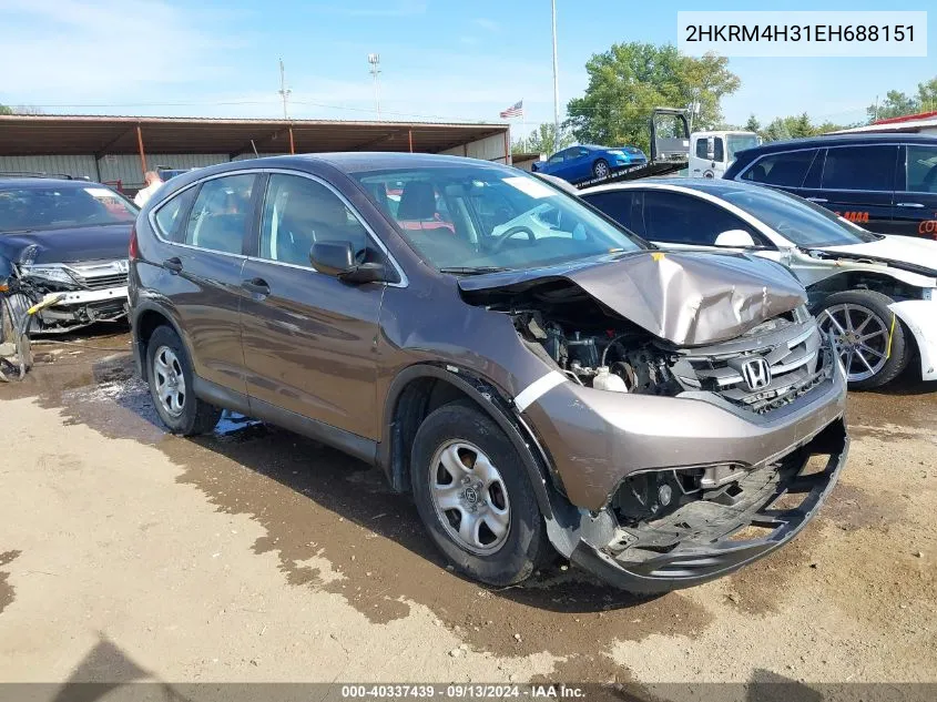 2014 Honda Cr-V Lx VIN: 2HKRM4H31EH688151 Lot: 40337439