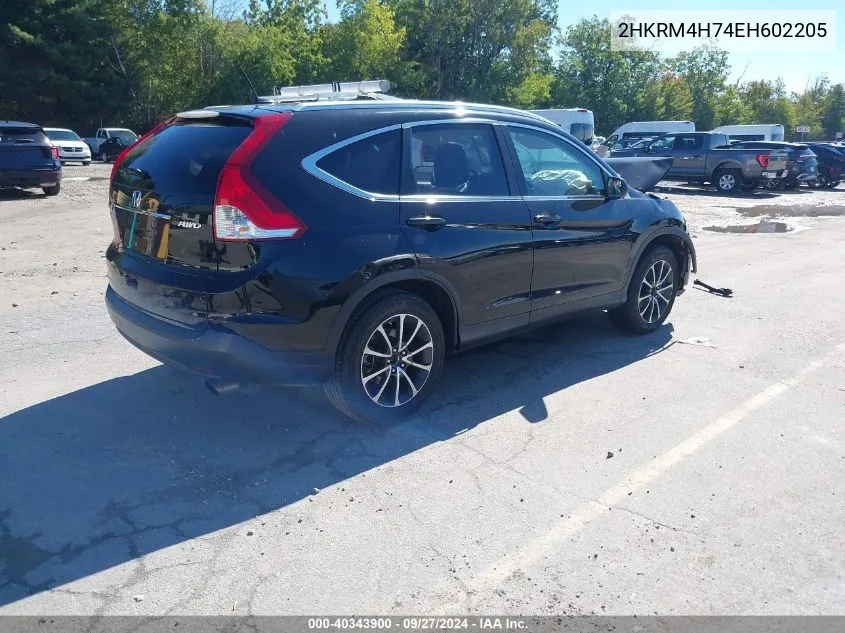 2HKRM4H74EH602205 2014 Honda Cr-V Ex-L