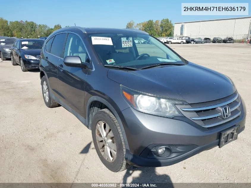 2014 Honda Cr-V Ex-L VIN: 2HKRM4H71EH636179 Lot: 40353982