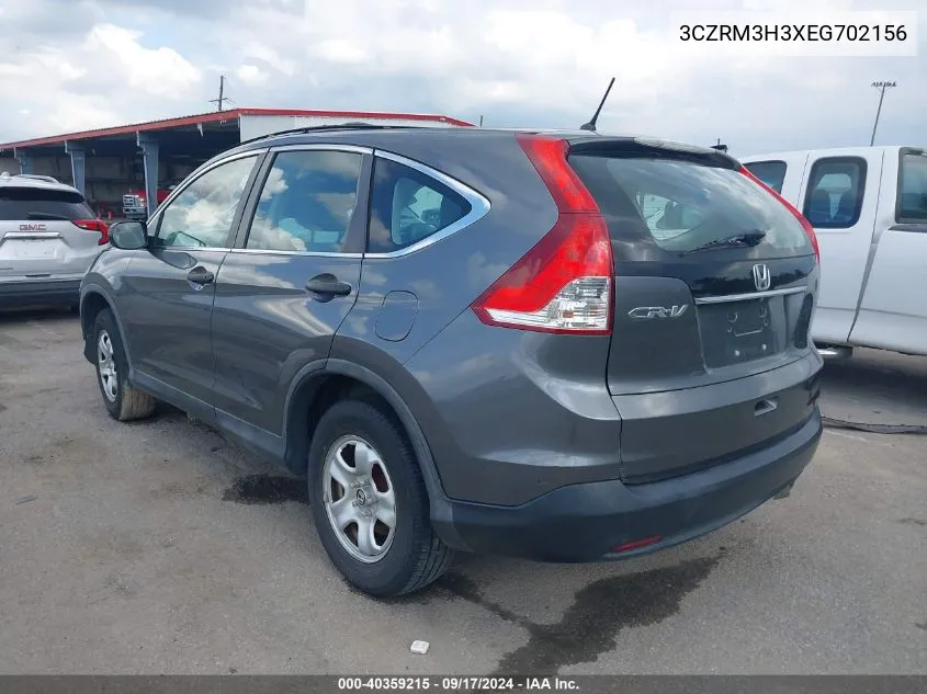 2014 Honda Cr-V Lx VIN: 3CZRM3H3XEG702156 Lot: 40359215