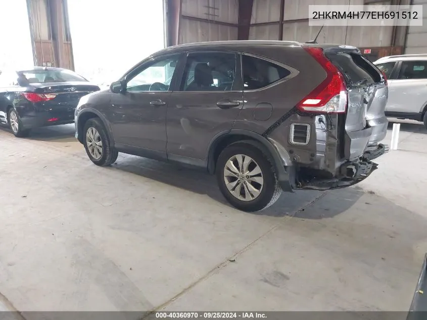 2014 Honda Cr-V Ex-L VIN: 2HKRM4H77EH691512 Lot: 40360970