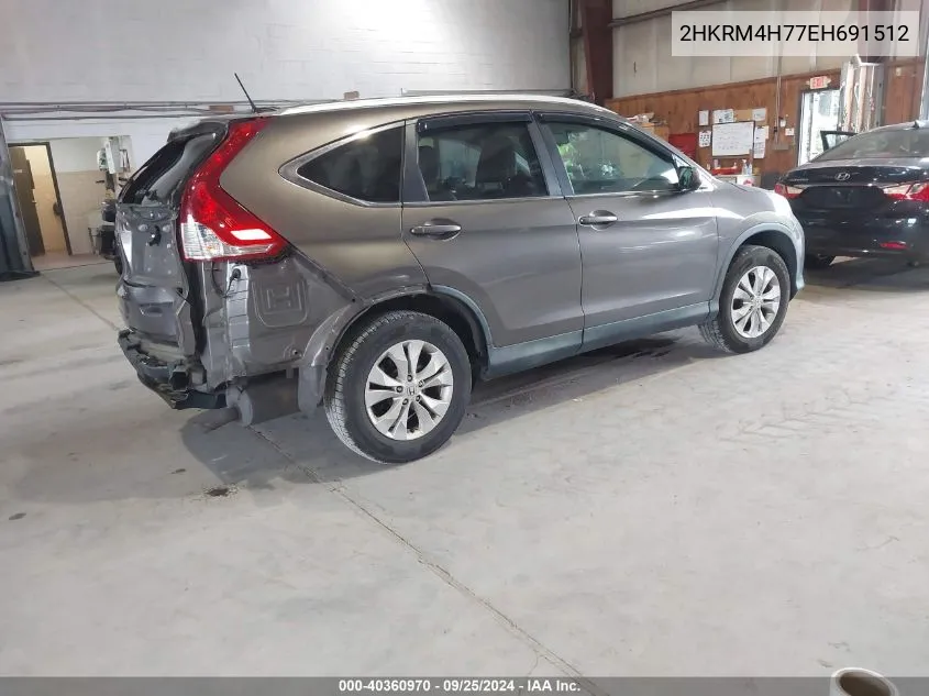 2014 Honda Cr-V Ex-L VIN: 2HKRM4H77EH691512 Lot: 40360970