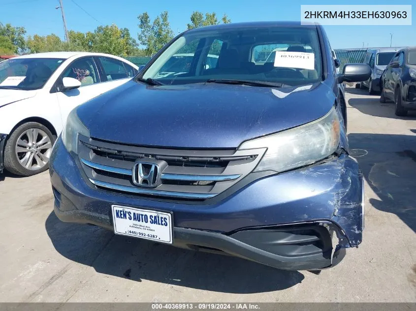 2014 Honda Cr-V Lx VIN: 2HKRM4H33EH630963 Lot: 40369913